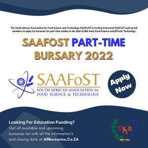 SAAFoST Part Time Bursary