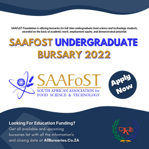 SAAFoST Undergraduate Bursary