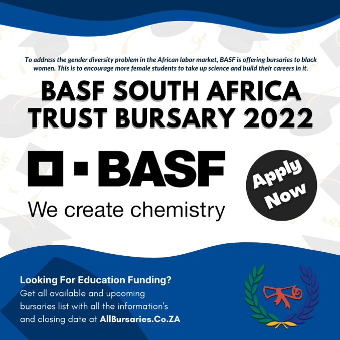 BASF South Africa Trust Bursary 2022