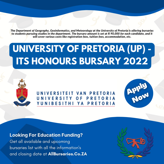 University of Pretoria (UP) - ITS Honours Bursary 2022