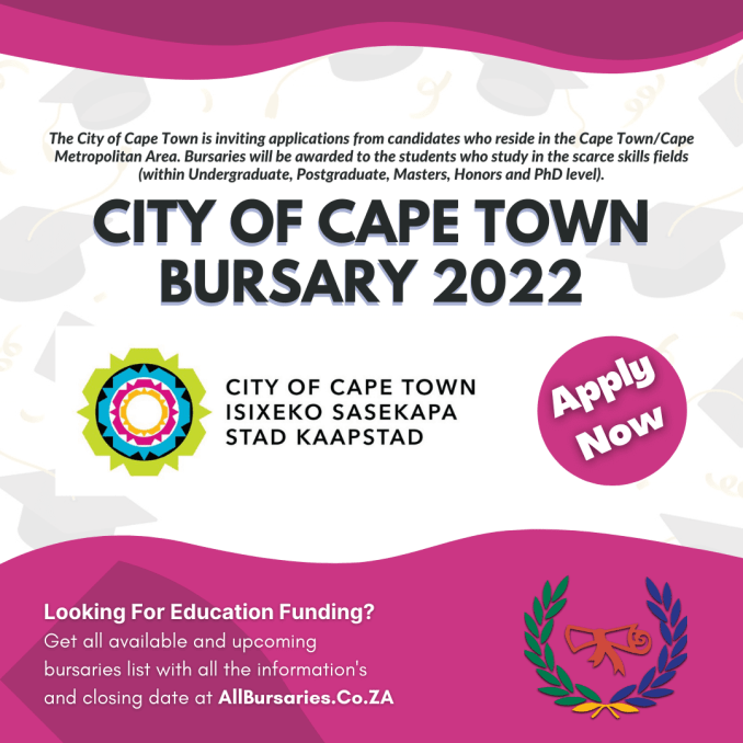City of Cape Town Bursary 2022