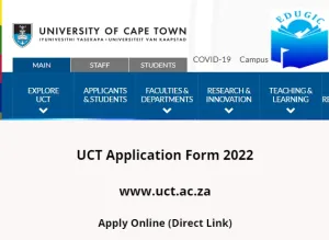 University of Cape Town 2023 applications