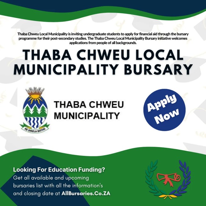 Thaba Chweu Local Municipality Bursary 2023