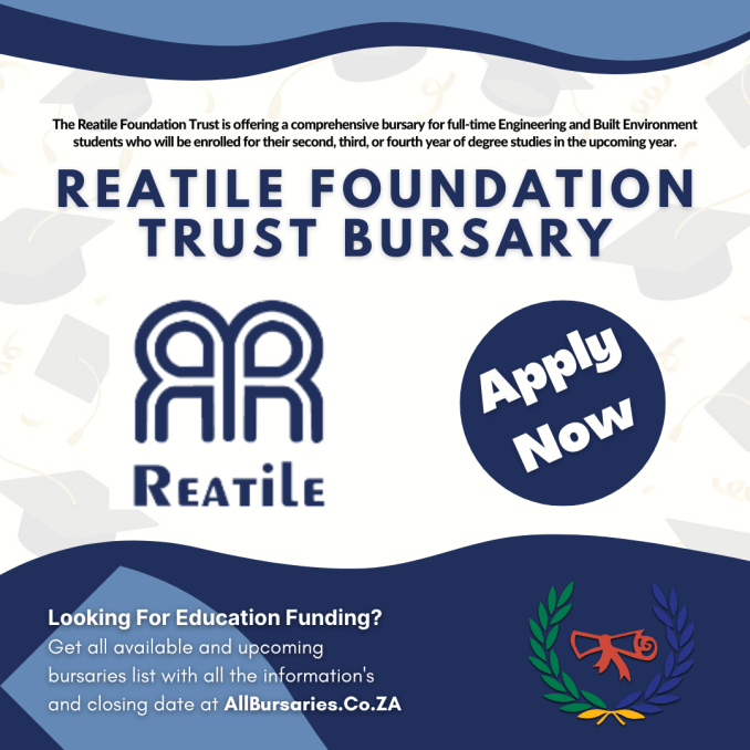 Reatile Foundation Trust Bursary