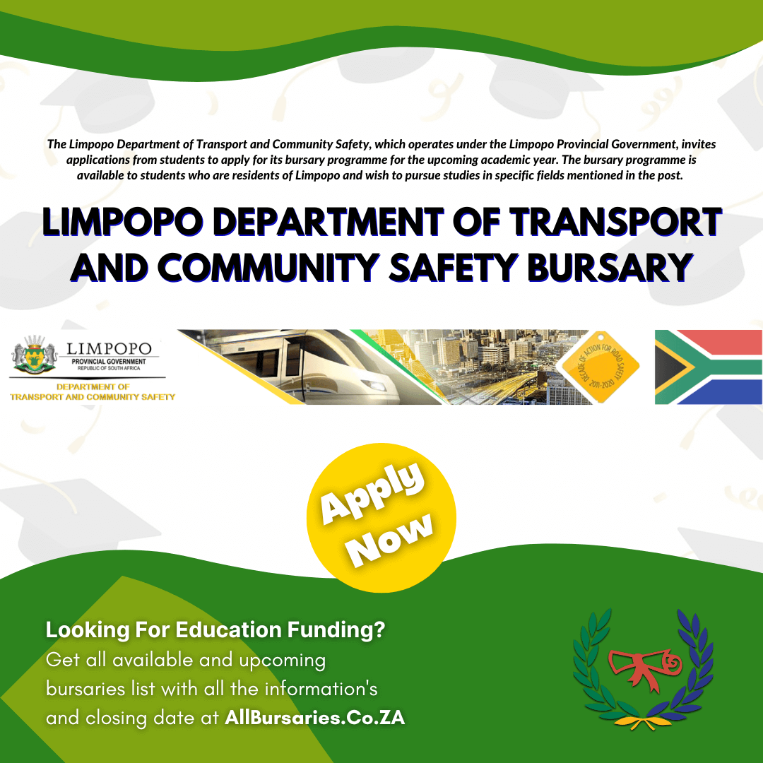 Limpopo Department of Transport and Community Safety Bursary